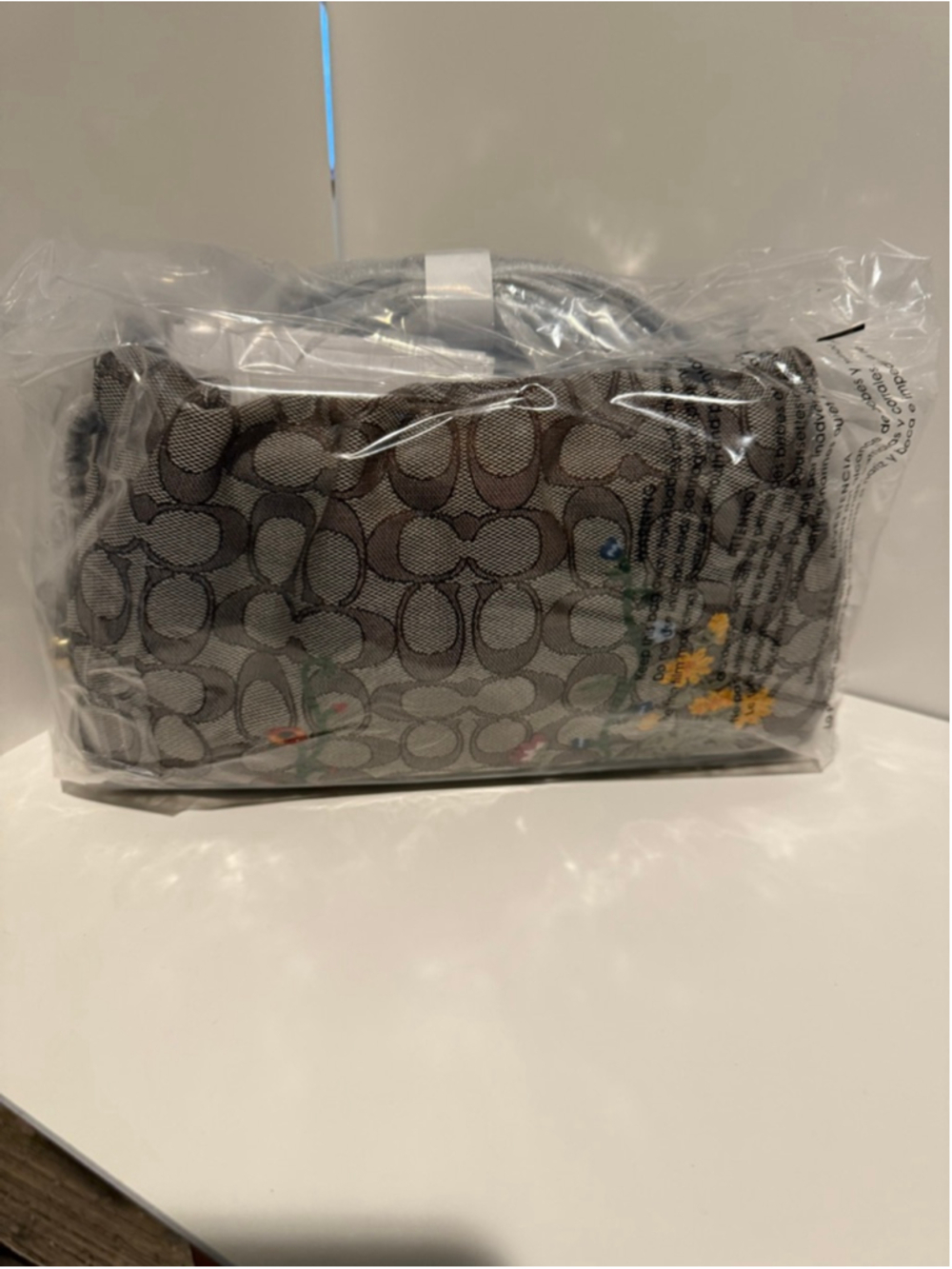 NEW Coach Faye Shoulder Bag In Signature Jacquard With Floral Embroidery NWT - Picture 3 of 16
